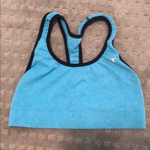 Blue champion sports bra